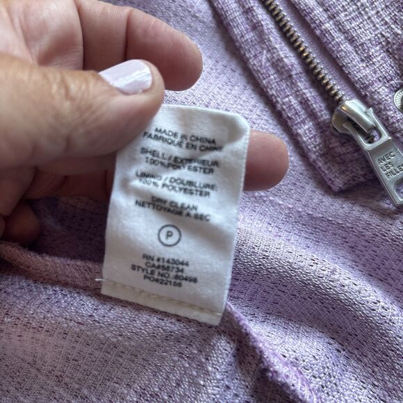 Avec Les Filles Anthropologie Pink Military Zip Up/button Up Jacket Size XS - Picture 10 of 11